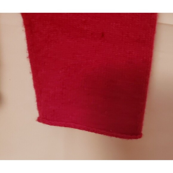 Women’s FWM 2-Ply 100% Cashmere Red V-Neck Sweater Size M NWOT Classic Old Money - Picture 7 of 9
